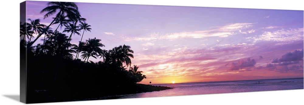 Sunset at Ke'e Beach Kauai HI Wall Art, Canvas Prints, Framed Prints ...