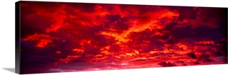 Cloud Sunsets Wall Art & Canvas Prints | Cloud Sunsets Panoramic Photos ...