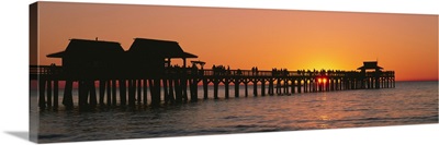 Sunset Naples Pier Gulf of Mexico Naples FL