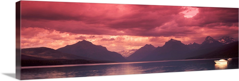 Sunset over Lake McDonald, Glacier National Park, Montana