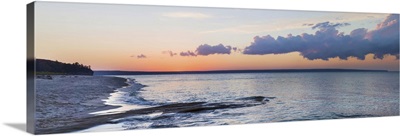 Sunset over Miner's Beach, Pictured Rocks National Lakeshore, Michigan