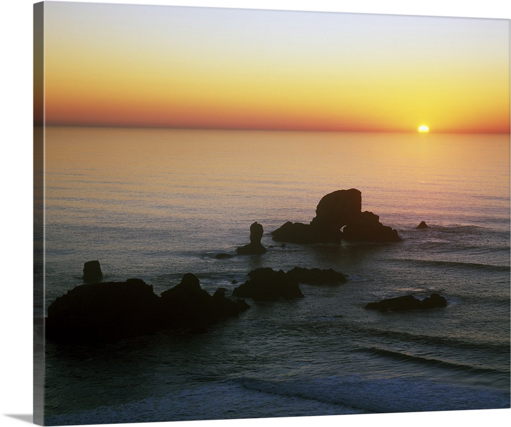Sunset Over Sea Lion Rock