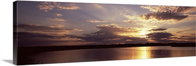 Sunset over the Ocean, Amelia Island, Nassau County, Florida