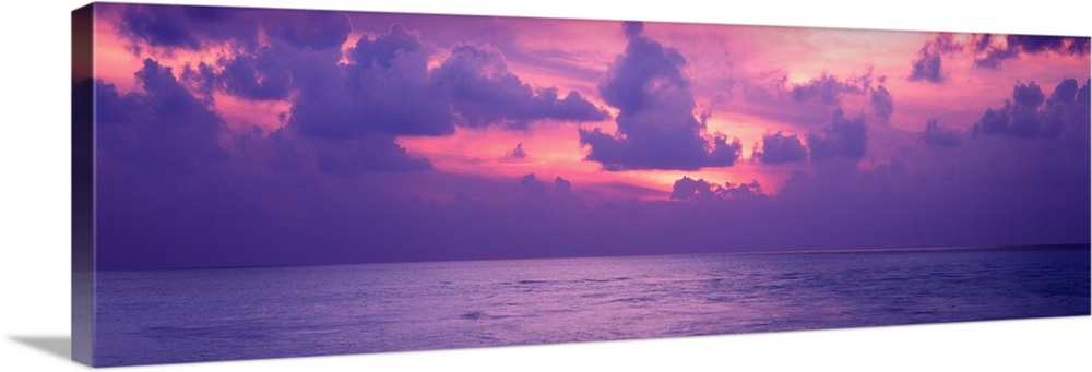 Sunset over the sea, Maldives