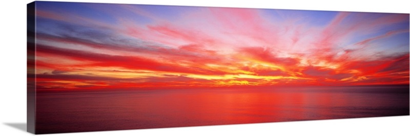 Sunset Pacific Ocean CA Wall Art, Canvas Prints, Framed Prints, Wall ...