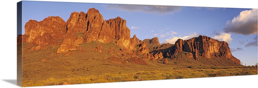 Sunset Superstition Mountains Tonto National Forest Lost Dutchman State Park AZ