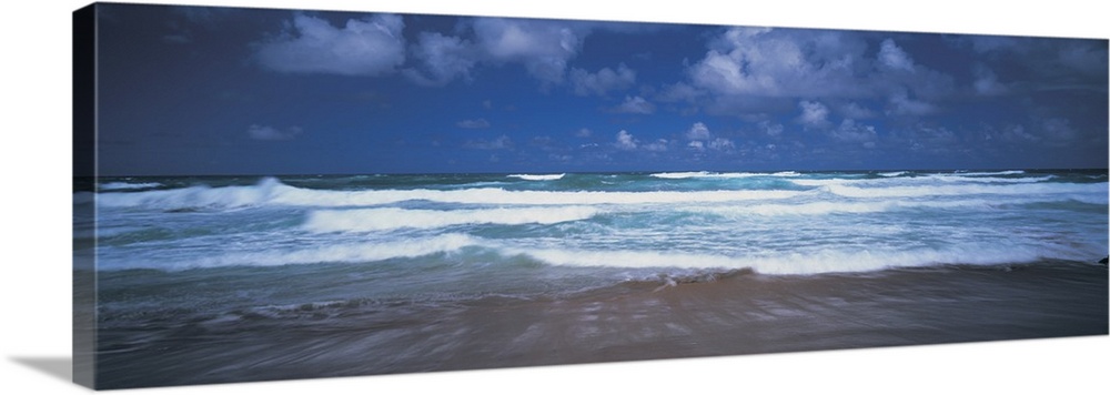 Surf on the beach, Barbados, West Indies