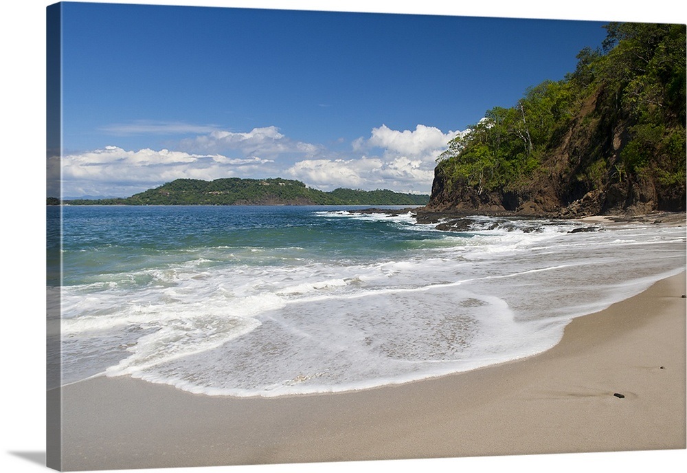 Surf on the beach, Costa Rica Beach, La Punta Papagayo Wall Art, Canvas