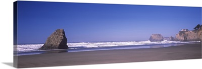 Surf on the beach, Fort Bragg, Mendocino County, California