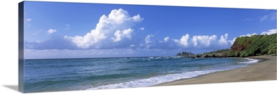 Surf on the beach, Hamoa Beach, Hana, Maui, Hawaii