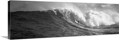 Surfer in the sea, Maui, Hawaii