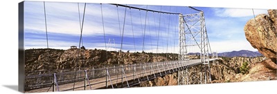Suspension bridge across a river, Royal Gorge Bridge, Canon City, Colorado
