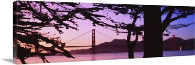 Suspension Bridge Over Water, Golden Gate Bridge, San Francisco, California