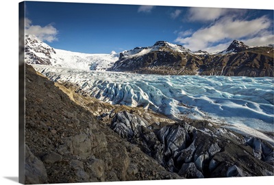 Svinafellsjokull Glacier in Skaftafell National Park, Iceland