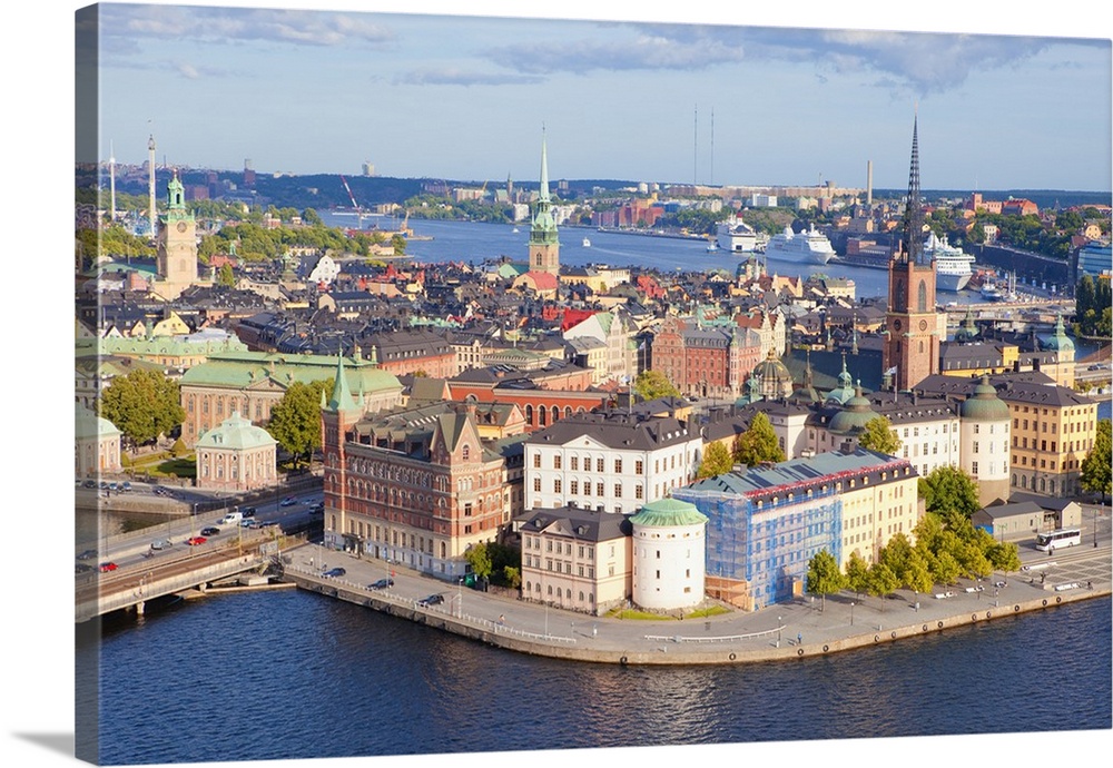 Sweden, Stockholm - The Old Town and Riddarholmen..