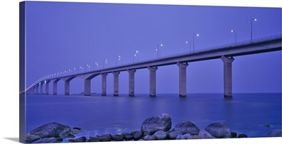 Sweden, The Bridge to the Island of Oland, Low angle view of a bridge