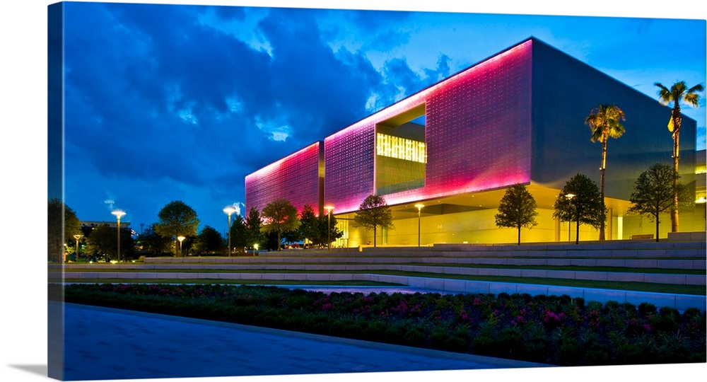 Tampa Museum of Art at dusk, Tampa, Hillsborough County, Florida, USA