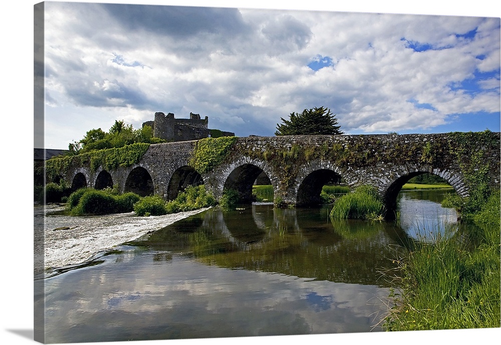 The 13 Arch Bridge over the River Funshion, Glanworth, County Cork, Ireland