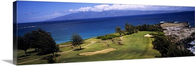 The Bay Course at the seaside, Ritz-Carlton, Kapalua, Maui, Maui County, Hawaii