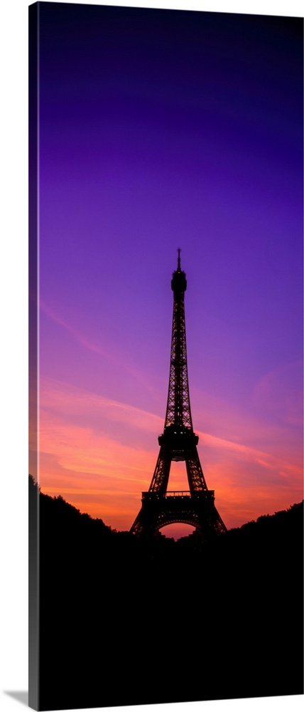 The Eiffel Tower at sunset, Paris, France