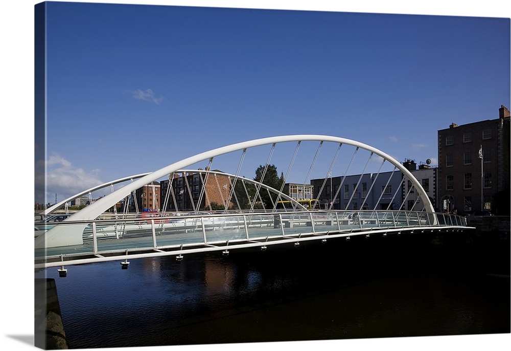The James Joyce Bridge, Over The River Liffey, Dublin, Ireland