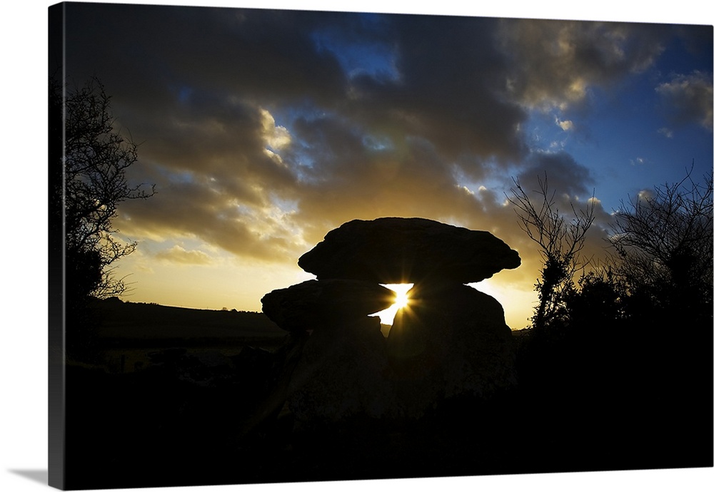 The Megalithic Knockeen Dolmen, Near Tramore, County Waterford, Ireland