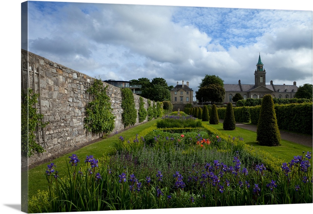 The renovated gardens in the grounds of the Royal Hospital, Dublin City, Ireland