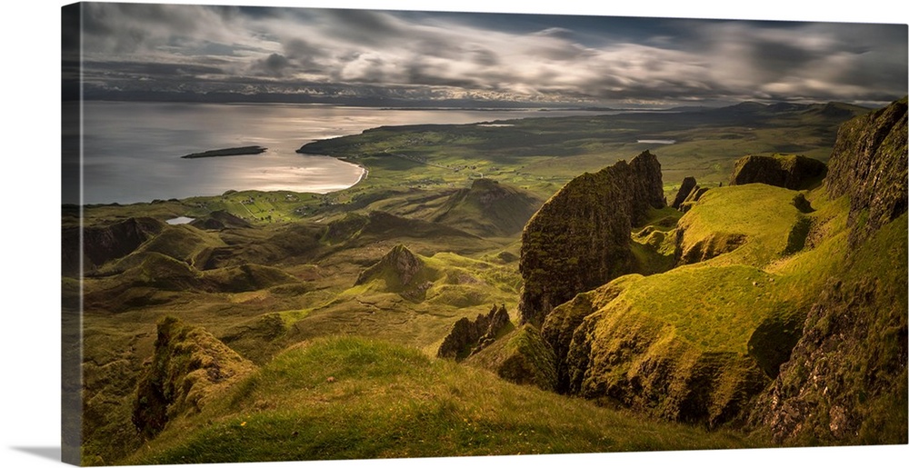 The Table in Quiraing at Trotternish Ridge, Isle of Skye, Scotland.