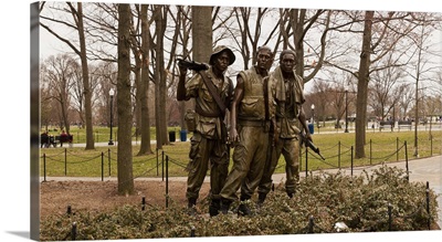 The Three Soldiers bronze statues at The Mall, Washington DC