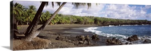 Tide on the beach, Honomalino Beach, Hawaii image thumbnail