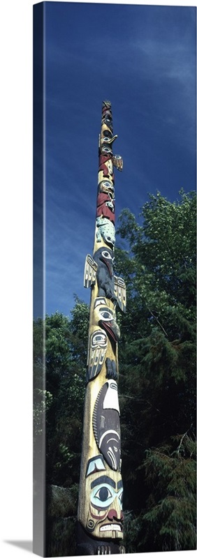 Totem pole, Totem Bight State Historical Park, Ketchikan, Alaska ...