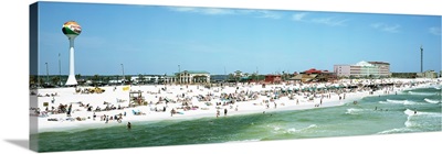 Tourists on the beach Pensacola Escambia County Florida