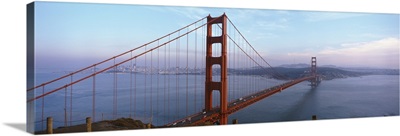 Traffic on a bridge, Golden Gate Bridge, San Francisco, California