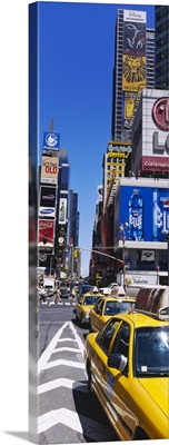 Traffic on a street, Times Square, Manhattan, New York City, New York State