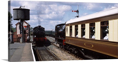 Trains at railroad station Northiam Railway Station Northiam East Sussex England