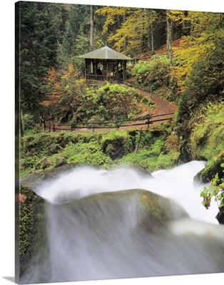 Triberg Waterfall in autumn, Black Forest, Baden-Wurttemberg, Germany