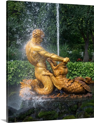 Triton fountain at Orangery Garden, Peterhof Grand Palace, St. Petersburg, Russia