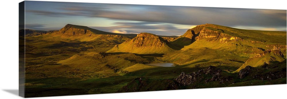 Trotternish Ridge in morning light, Isle of Skye, Scotland.