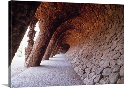 Tunnel Gaudi Barcelona Spain