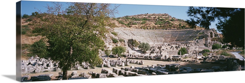 Turkey, Ephesus, main theater ruins