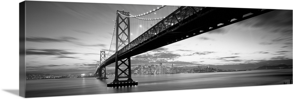 Twilight, Bay Bridge, San Francisco, California
