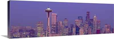 Twilight Skyline Seattle WA