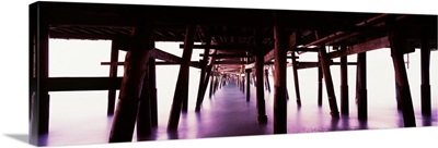 Underneath view of San Clemente Pier, San Clemente, Orange County, California
