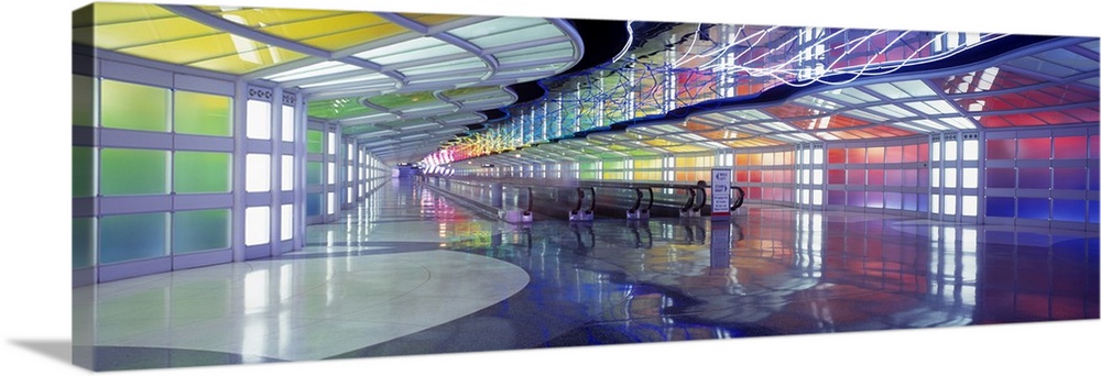 United Airlines Terminal Passageway O'Hare Airport Chicago IL
