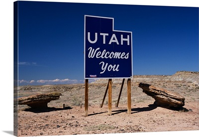 Utah Welcomes You State Sign