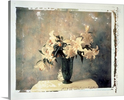 Vase of lilies