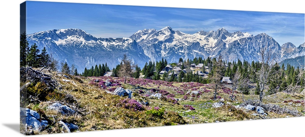 Velika Planina panorama, Kamnik Alps, Upper Carniola, Slovenia