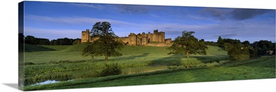 View of a castle, Alnwick Castle, Northumberland, England