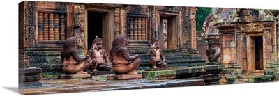 View Of Banteay Srei Temple, Angkor, Siem Reap, Cambodia