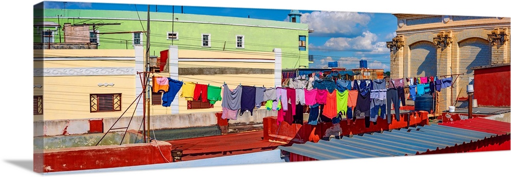 View of clothesline, Cienfuegos, Cuba